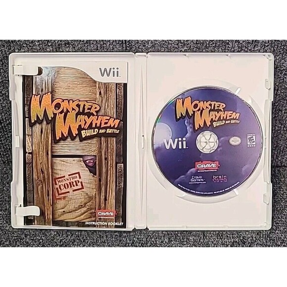Wii Monster Mayhem: Build and Battle (Nintendo Wii, 2009) Tested - Picture 3 of 4